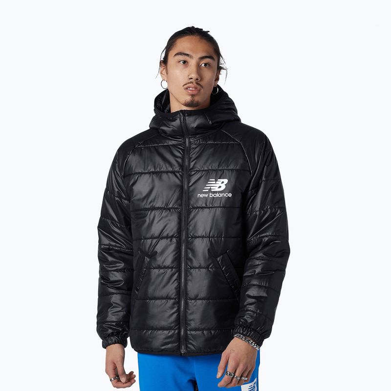 Kurtka zimowa męska New Balance Athletics Winterized Short Synthetic Puffer black