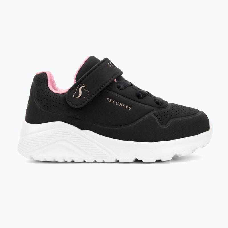 Buty dziecięce SKECHERS Uno Lite black/rose gold 2