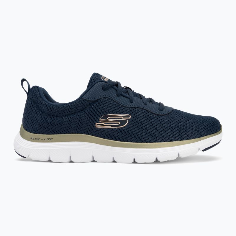 Buty damskie SKECHERS Flex Appeal 4.0 Brilliant View navy/gold 2