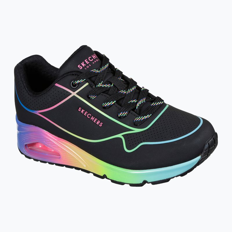 Buty damskie SKECHERS Uno Pop Of Sunshine black/multi neon 8