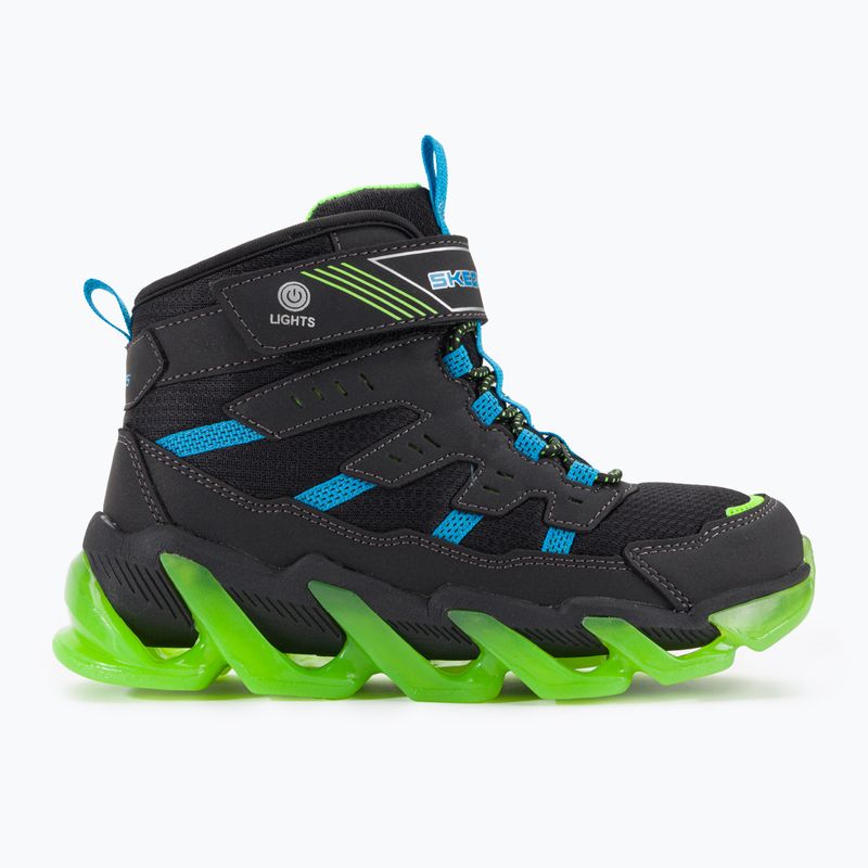 Buty dziecięce SKECHERS Mega-Surge Flash Breeze black/blue/lime 2