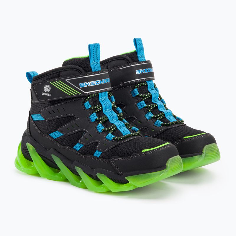 Buty dziecięce SKECHERS Mega-Surge Flash Breeze black/blue/lime 4