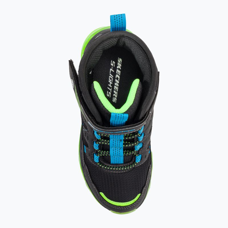 Buty dziecięce SKECHERS Mega-Surge Flash Breeze black/blue/lime 6