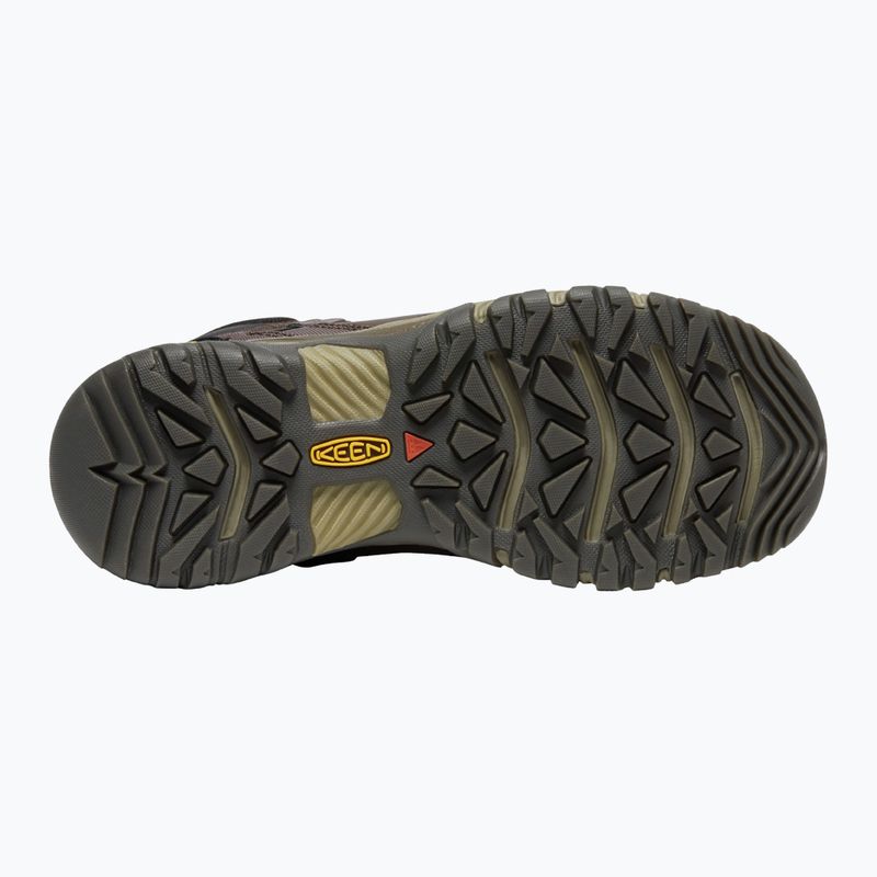 Buty trekkingowe męskie KEEN Ridge Flex Mid WP coffee bean/keen yellow 15