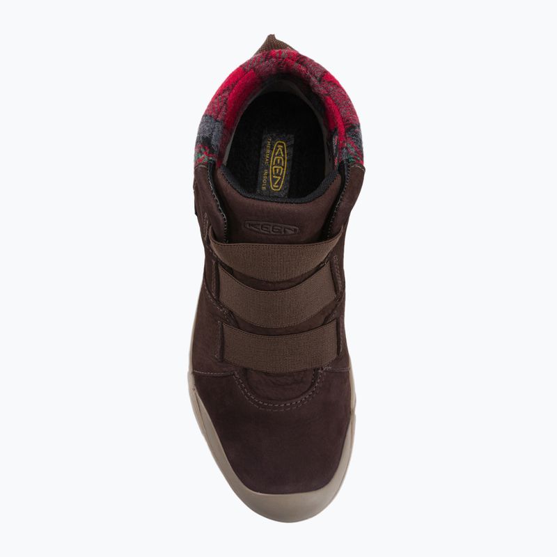 Buty damskie KEEN Elle Winter Mid WP coffee bean/red plaid 6