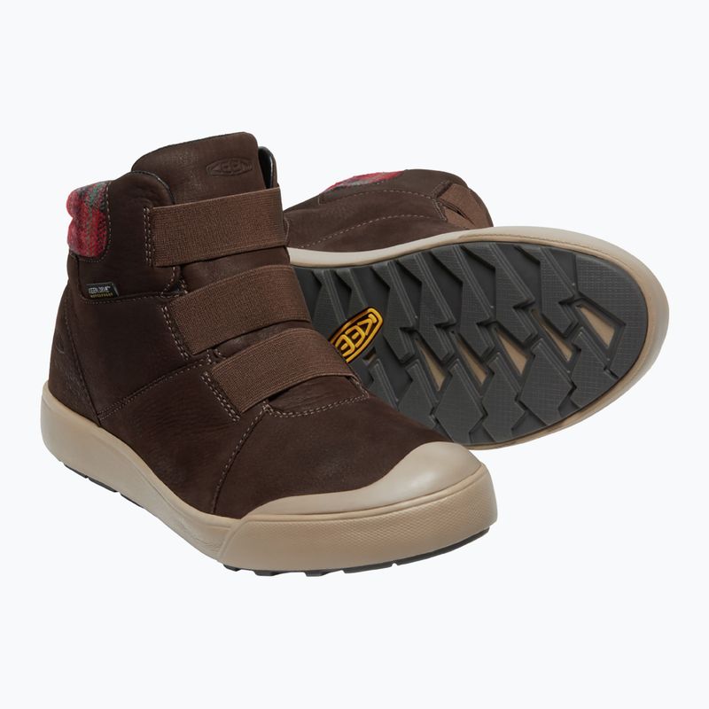 Buty damskie KEEN Elle Winter Mid WP coffee bean/red plaid 13