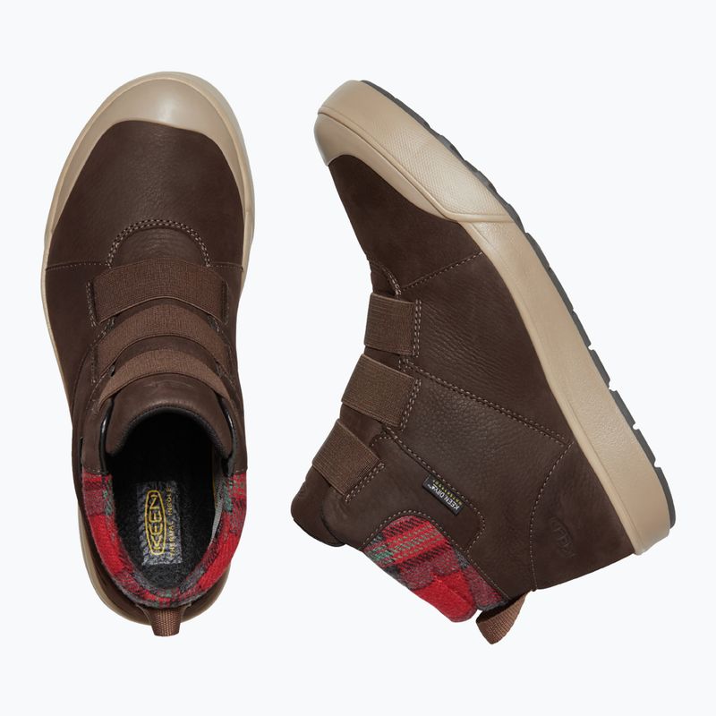 Buty damskie KEEN Elle Winter Mid WP coffee bean/red plaid 14