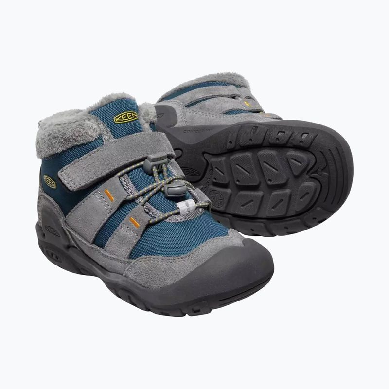 Buty dziecięce KEEN Knotch Chukka steel grey/blue wing teal 3
