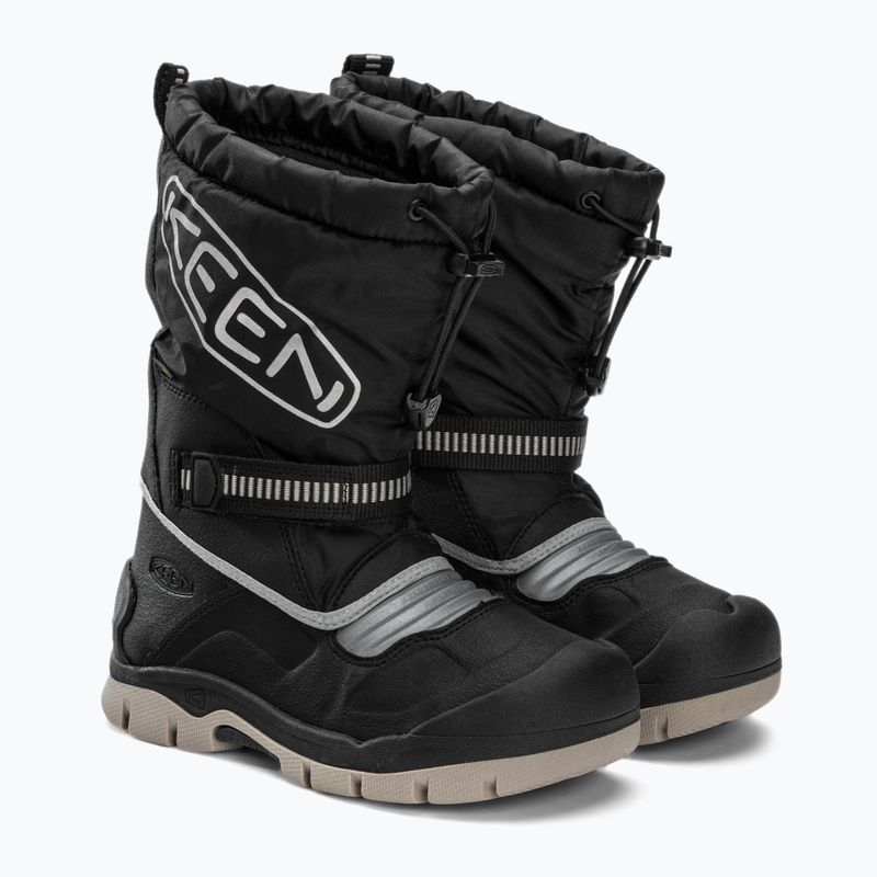 Śniegowce juniorskie KEEN Snow Troll WP black/silver 4