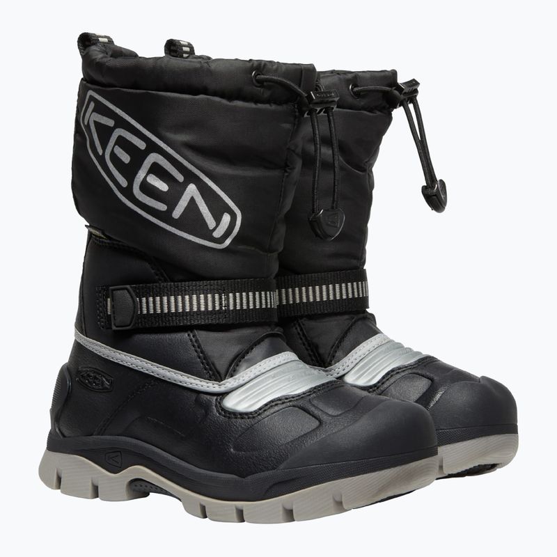 Śniegowce dziecięce KEEN Snow Troll WP black/silver 11