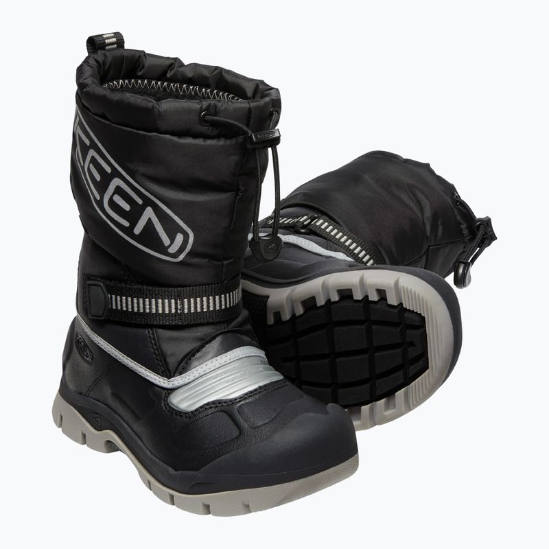 Śniegowce dziecięce KEEN Snow Troll WP black/silver 12