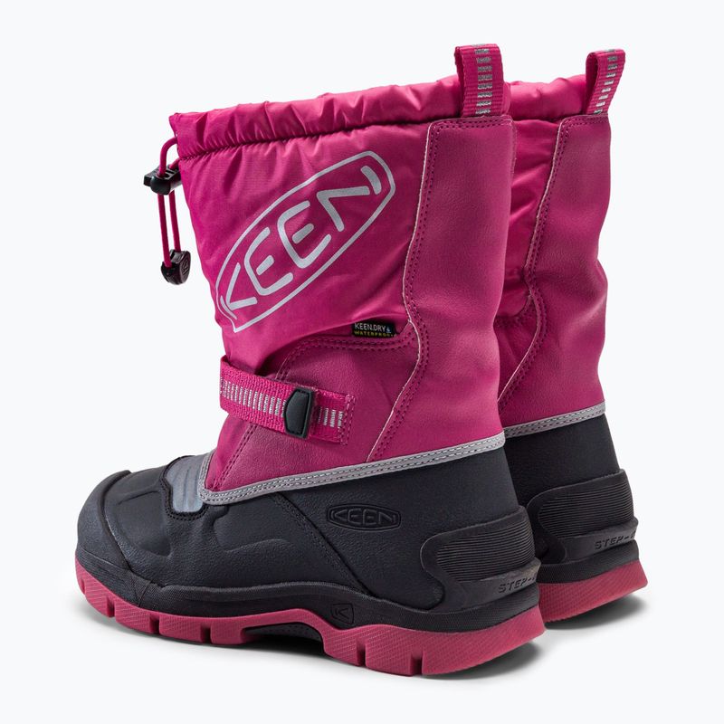Śniegowce dziecięce KEEN Snow Troll WP fuchsia purple/silver 3