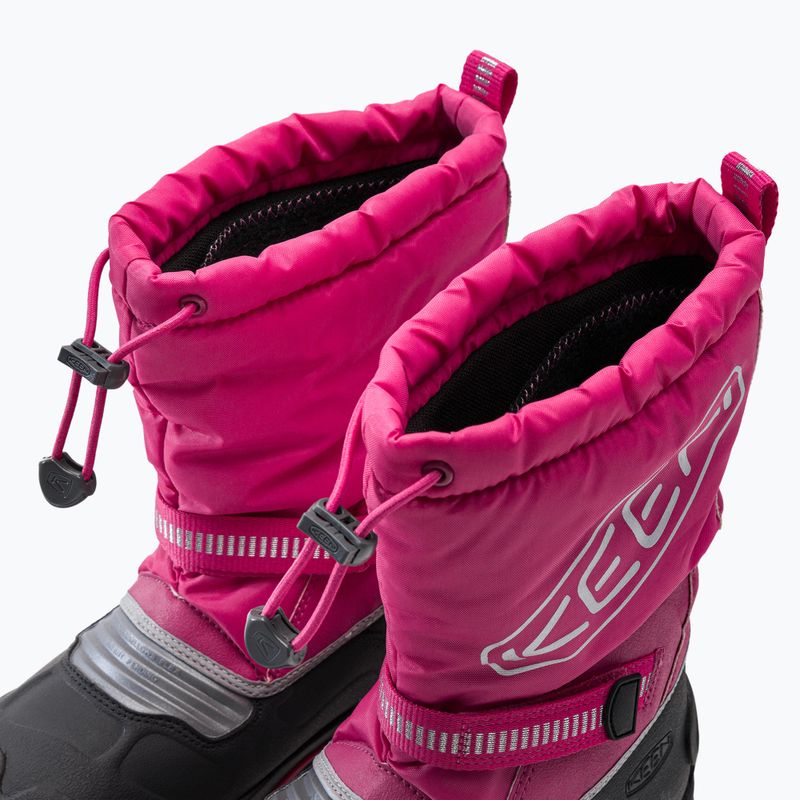 Śniegowce dziecięce KEEN Snow Troll WP fuchsia purple/silver 8