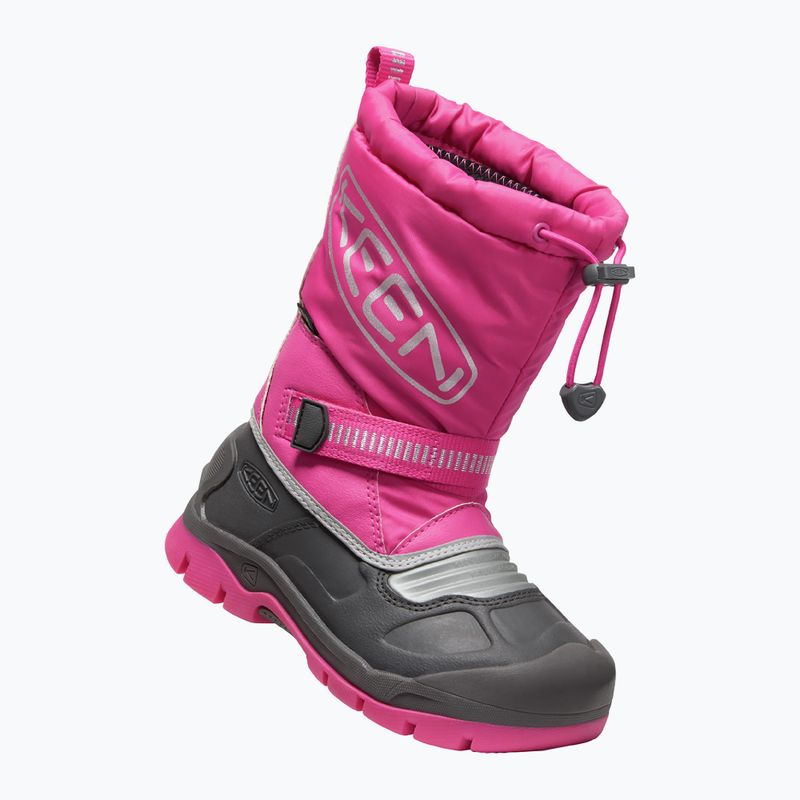 Śniegowce dziecięce KEEN Snow Troll WP fuchsia purple/silver 10