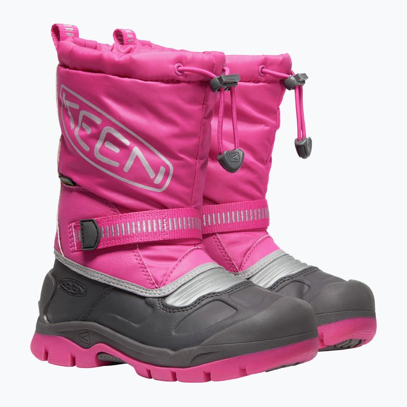 Śniegowce dziecięce KEEN Snow Troll WP fuchsia purple/silver 11