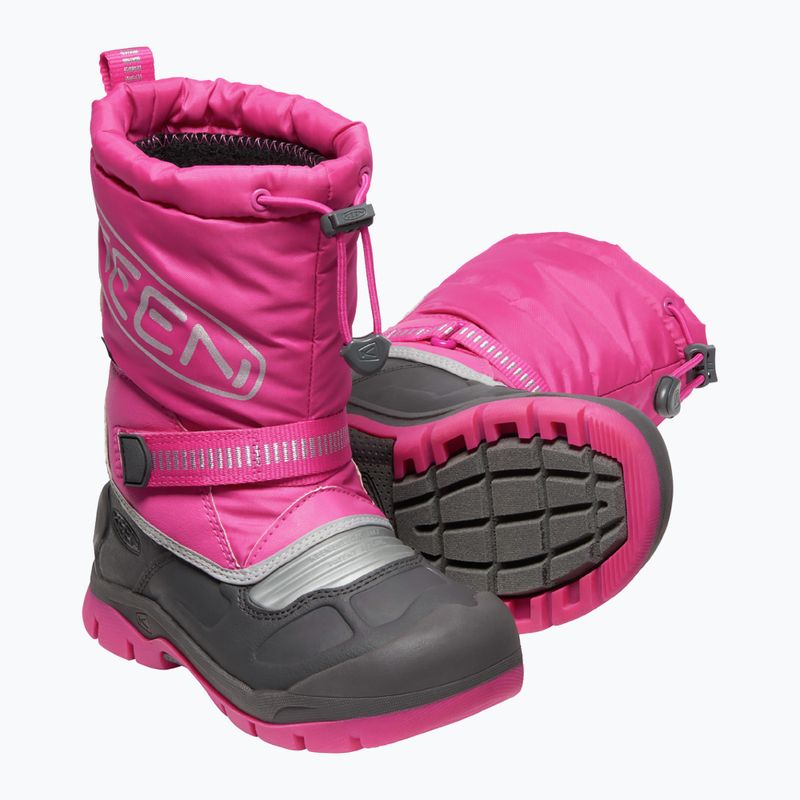 Śniegowce dziecięce KEEN Snow Troll WP fuchsia purple/silver 12