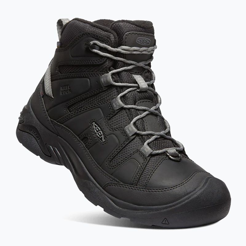 Buty turystyczne męskie KEEN Circadia Mid Polar black/steel grey 8