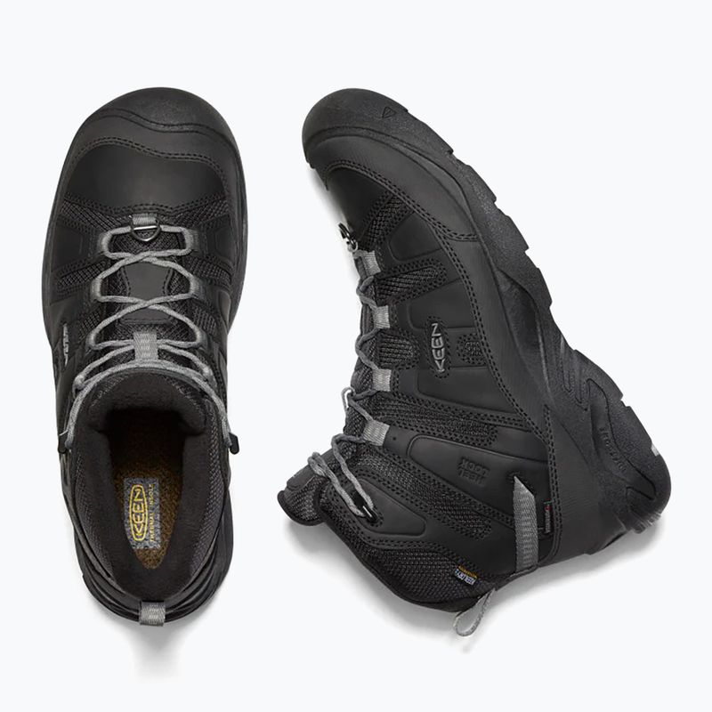 Buty turystyczne męskie KEEN Circadia Mid Polar black/steel grey 11