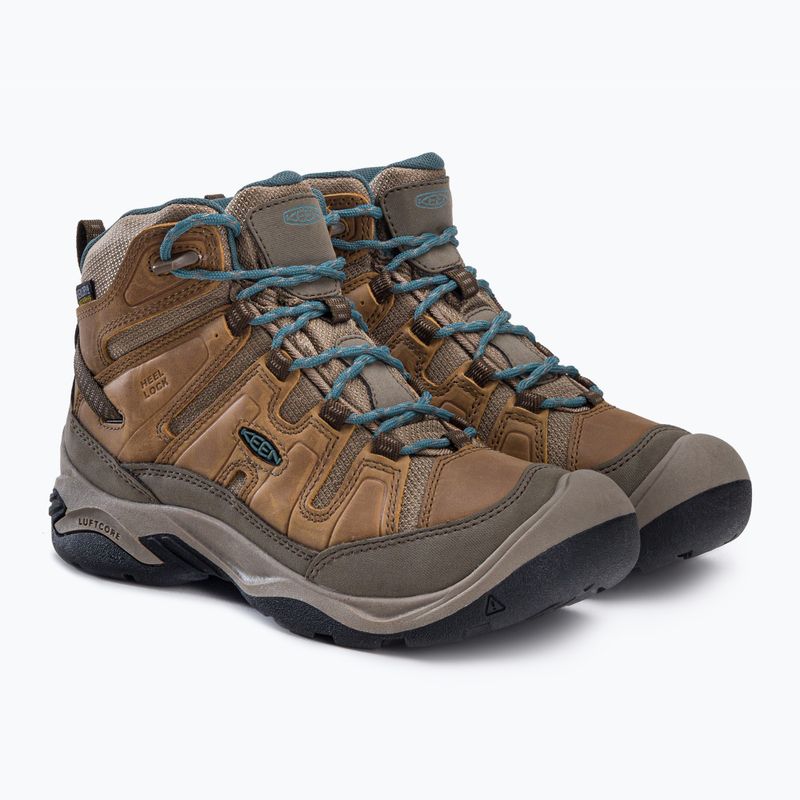 Buty trekkingowe damskie KEEN Circadia Mid WP toasted coconut/north atlantic 5