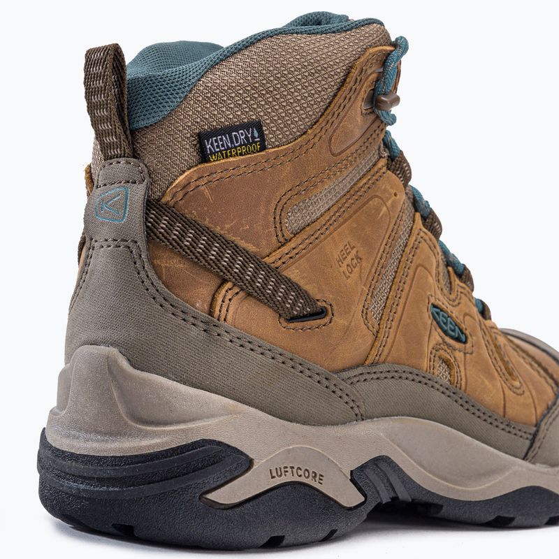 Buty trekkingowe damskie KEEN Circadia Mid WP toasted coconut/north atlantic 8