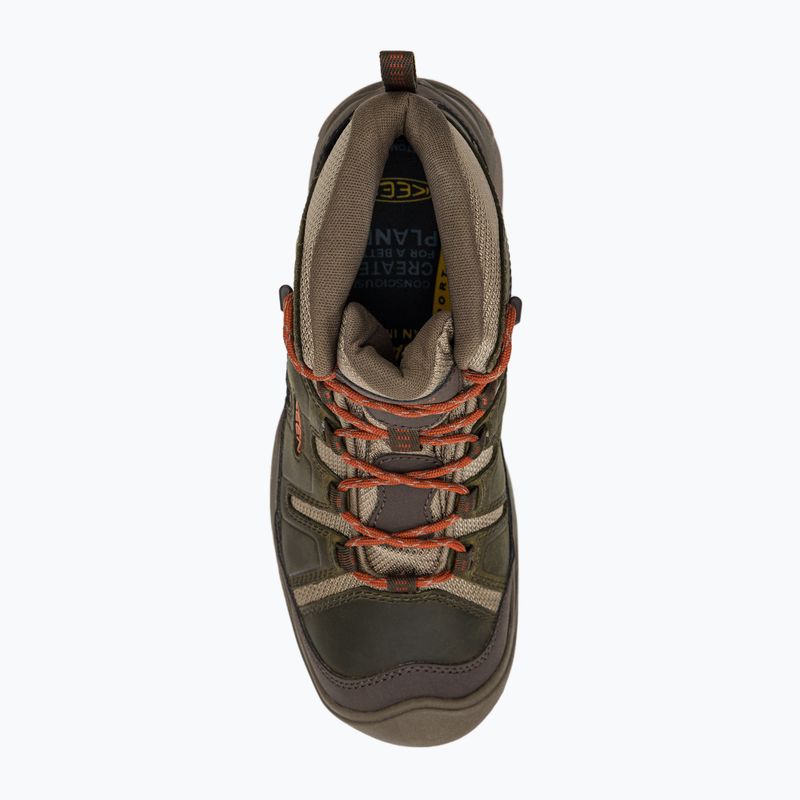 Buty trekkingowe męskie KEEN Circadia Mid WP dark olive/potters clay 6