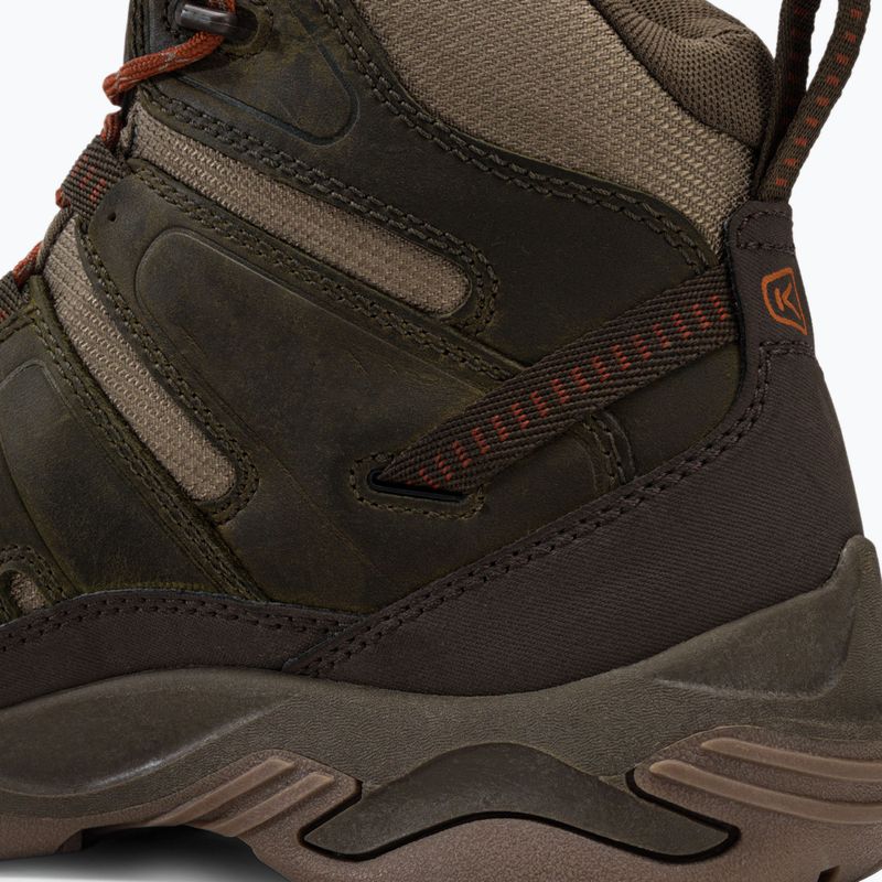 Buty trekkingowe męskie KEEN Circadia Mid WP dark olive/potters clay 10