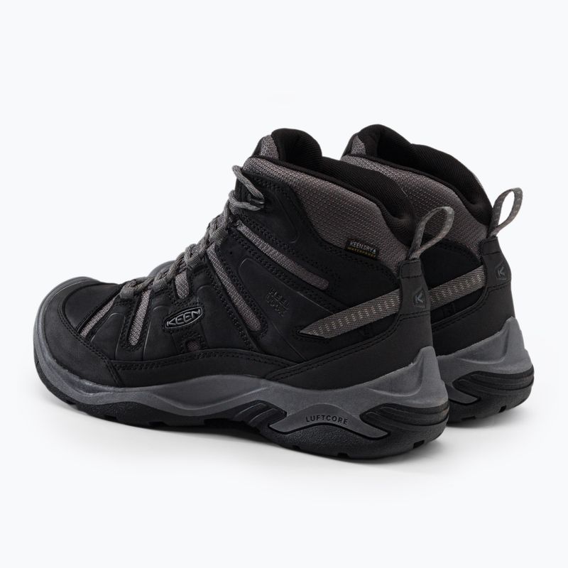 Buty trekkingowe męskie KEEN Circadia Mid WP black/steel grey 3