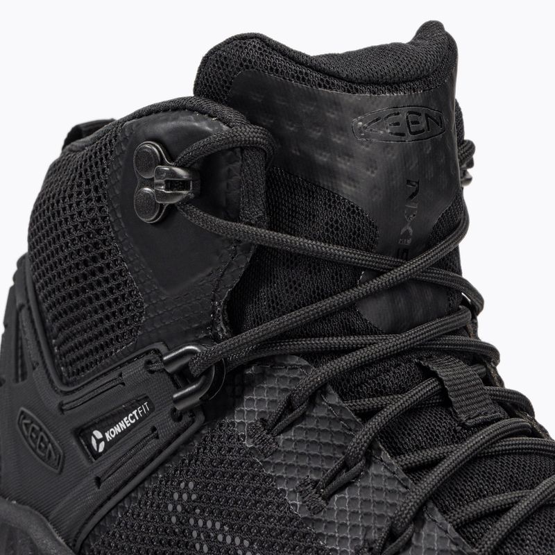 Buty trekkingowe męskie KEEN Nxis Evo Mid WP triple black 8