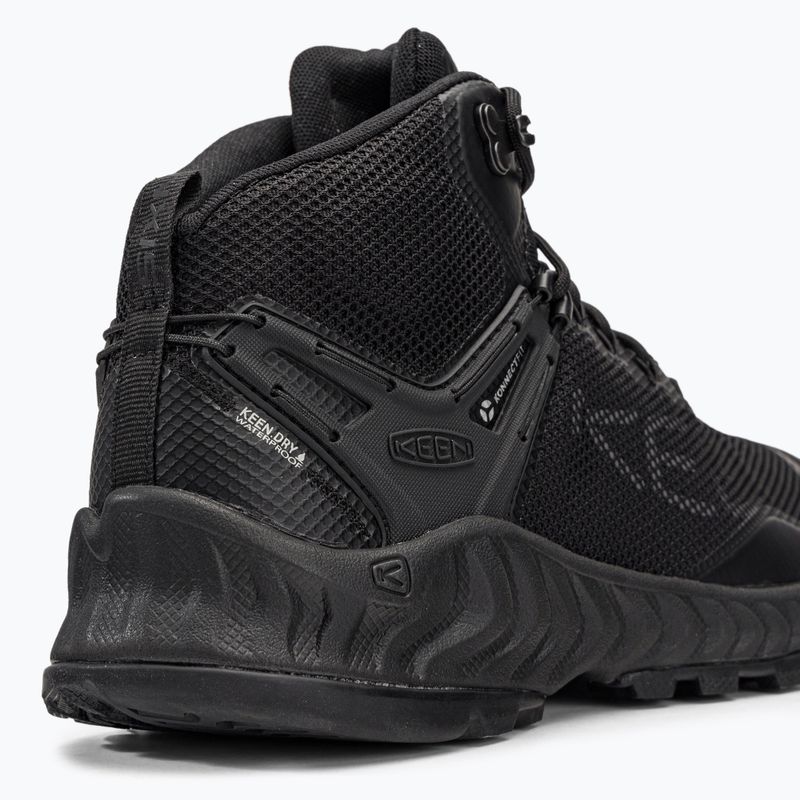 Buty trekkingowe męskie KEEN Nxis Evo Mid WP triple black 9