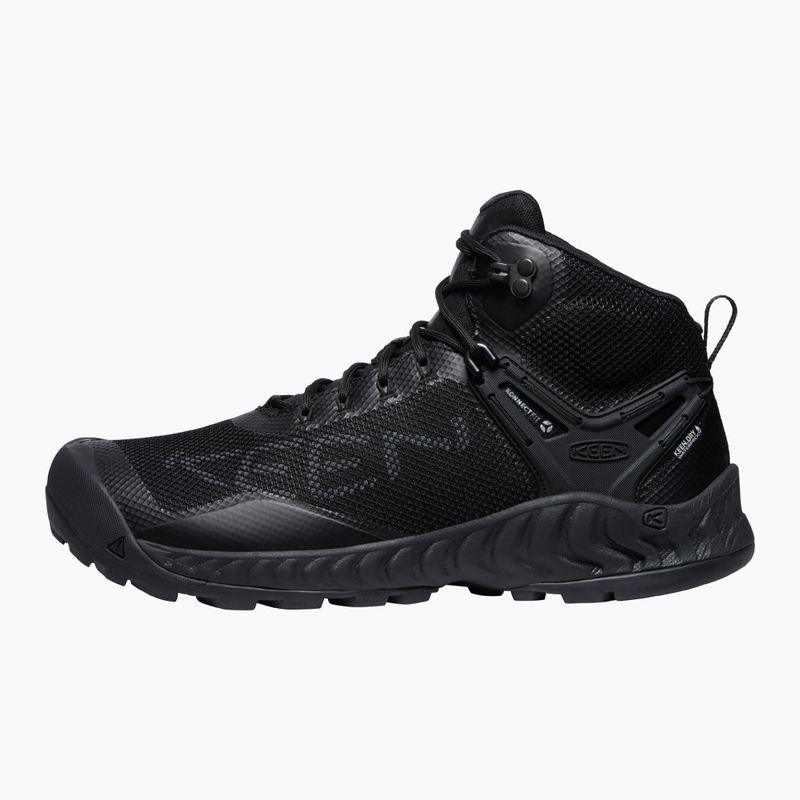 Buty trekkingowe męskie KEEN Nxis Evo Mid WP triple black 11