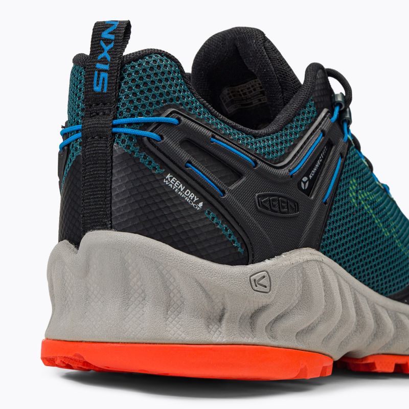 Buty trekkingowe męskie KEEN Nxis Evo WP sea moss/scarlet ibis 9