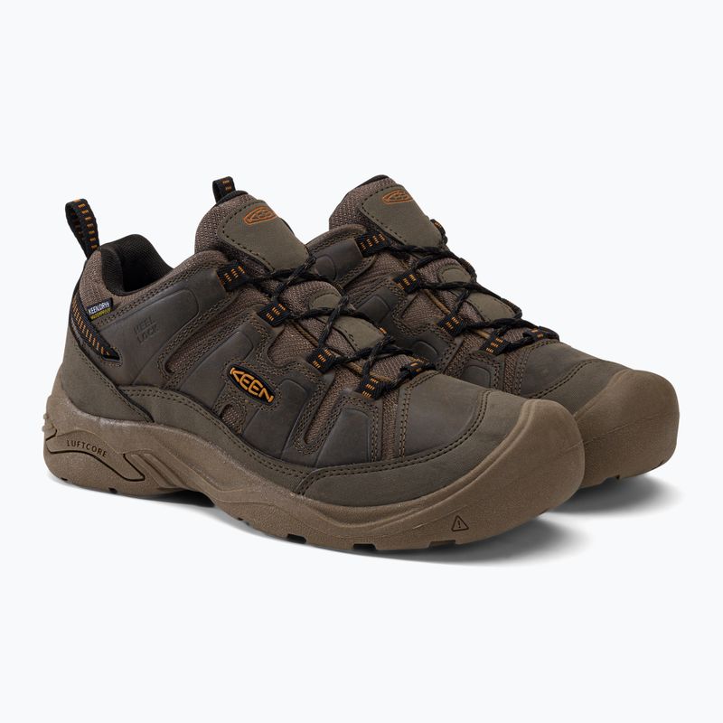 Buty trekkingowe męskie KEEN Circadia WP canteen/curry 4