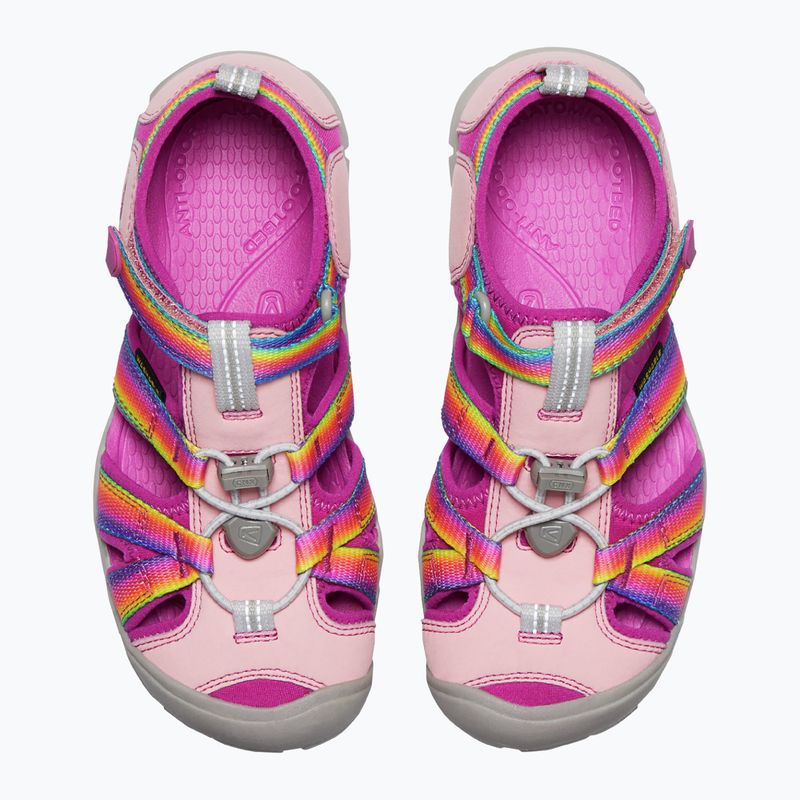 Sandały juniorskie KEEN Seacamp II CNX rainbow/ festival fuchsia 11