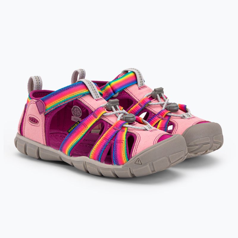 Sandały juniorskie KEEN Seacamp II CNX rainbow/ festival fuchsia 4
