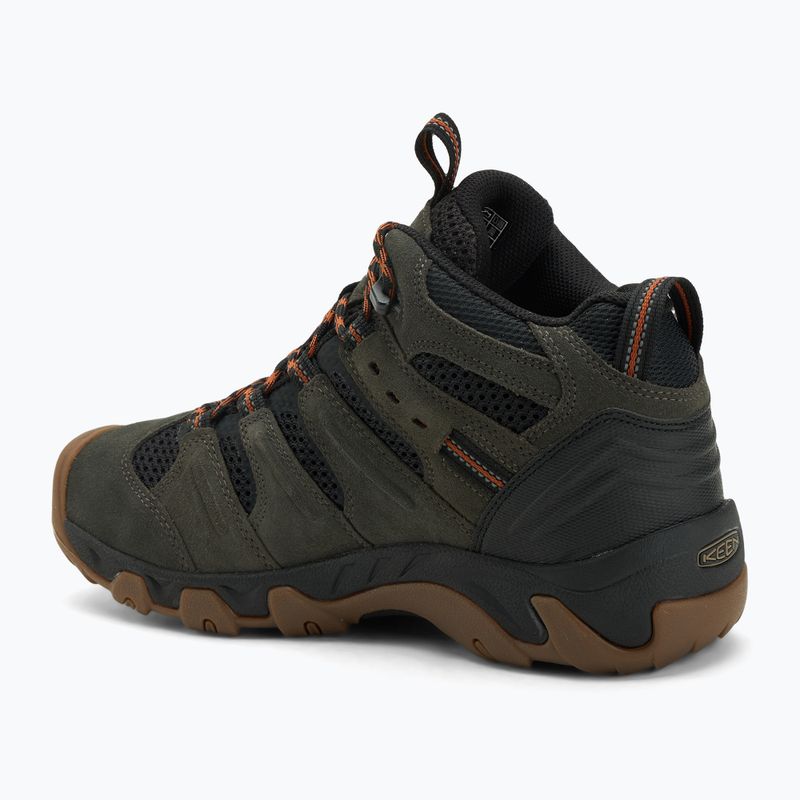 Buty trekkingowe męskie KEEN Headout Mid Waterproof black olive/fossil orange 3