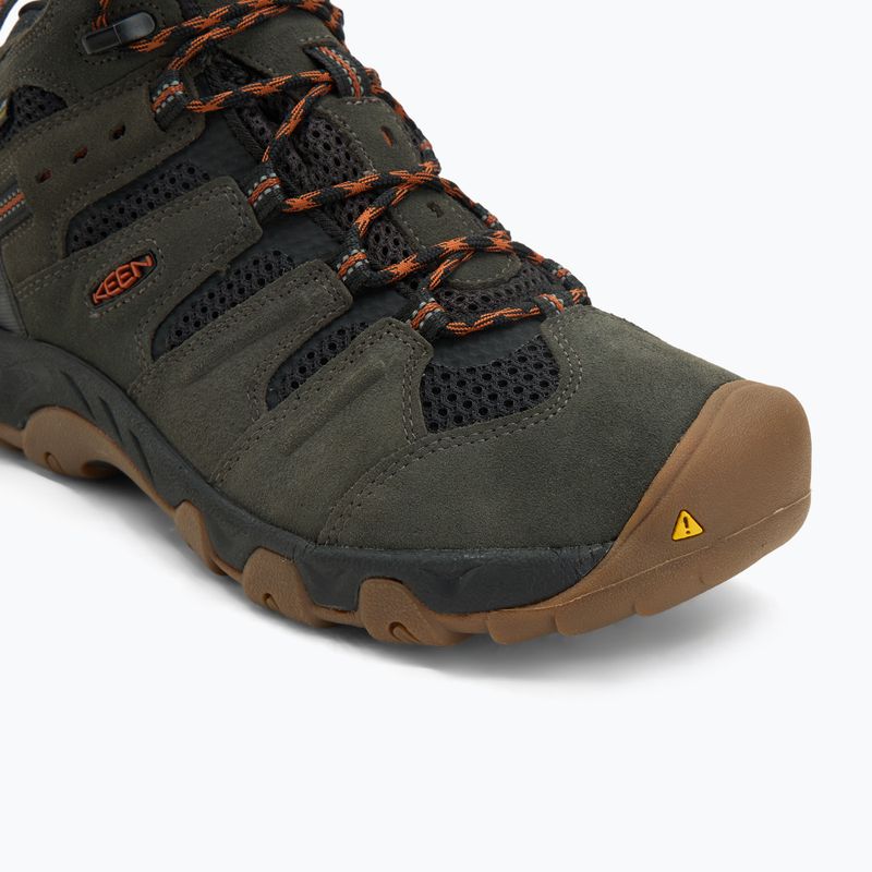 Buty trekkingowe męskie KEEN Headout Mid Waterproof black olive/fossil orange 7