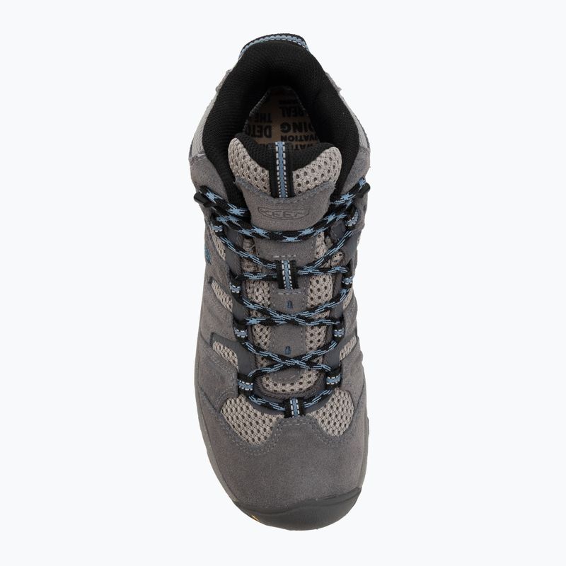 Buty trekkingowe damskie KEEN Headout Mid Waterproof steel grey/blue heaven 5