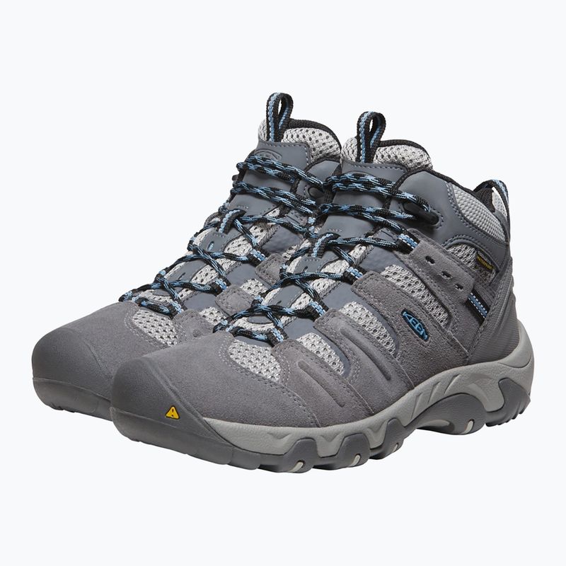 Buty trekkingowe damskie KEEN Headout Mid Waterproof steel grey/blue heaven 11
