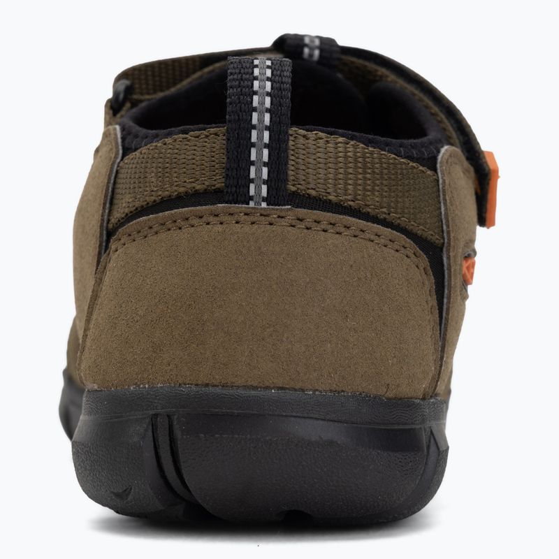 Sandały juniorskie KEEN Seacamp II CNX dark olive/gold flame 6