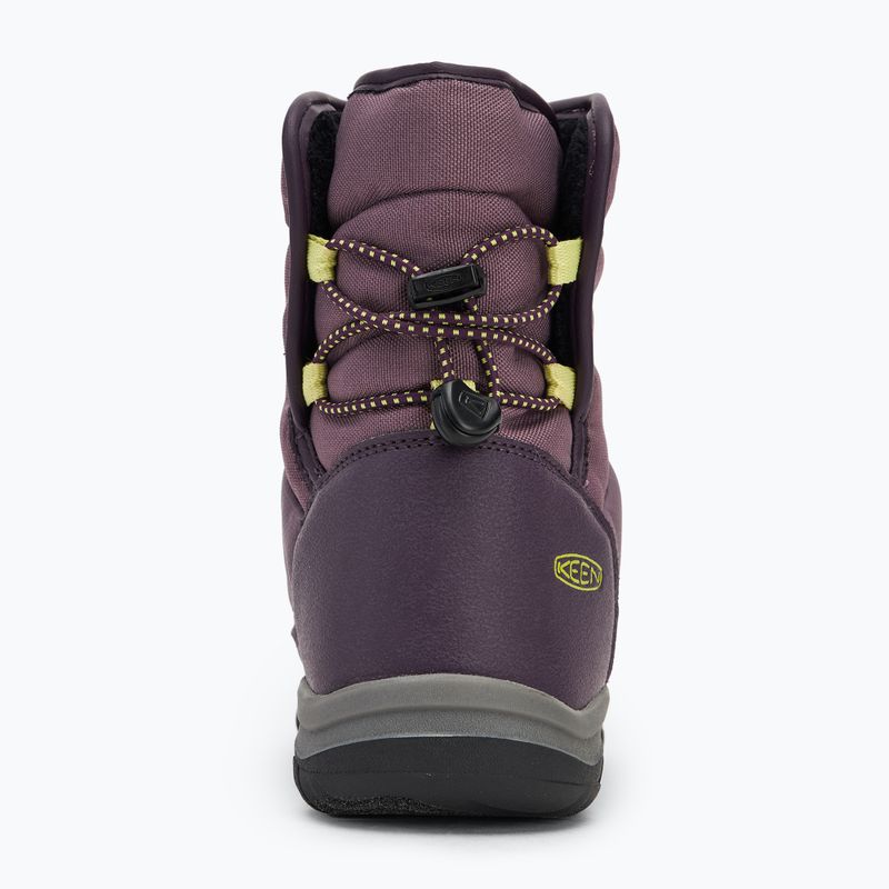 Śniegowce juniorskie KEEN Puffrider WP black plum/daiquiri green 6