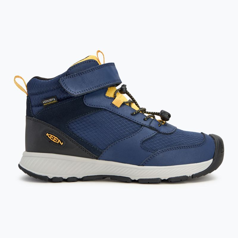 Buty turystyczne dziecięce KEEN Skua Mid WP JR naval academy/yolk yellow 2