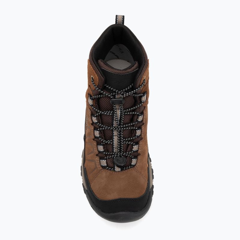Buty trekkingowe dziecięce KEEN Targhee IV Mid Waterproof bison/brindle 5