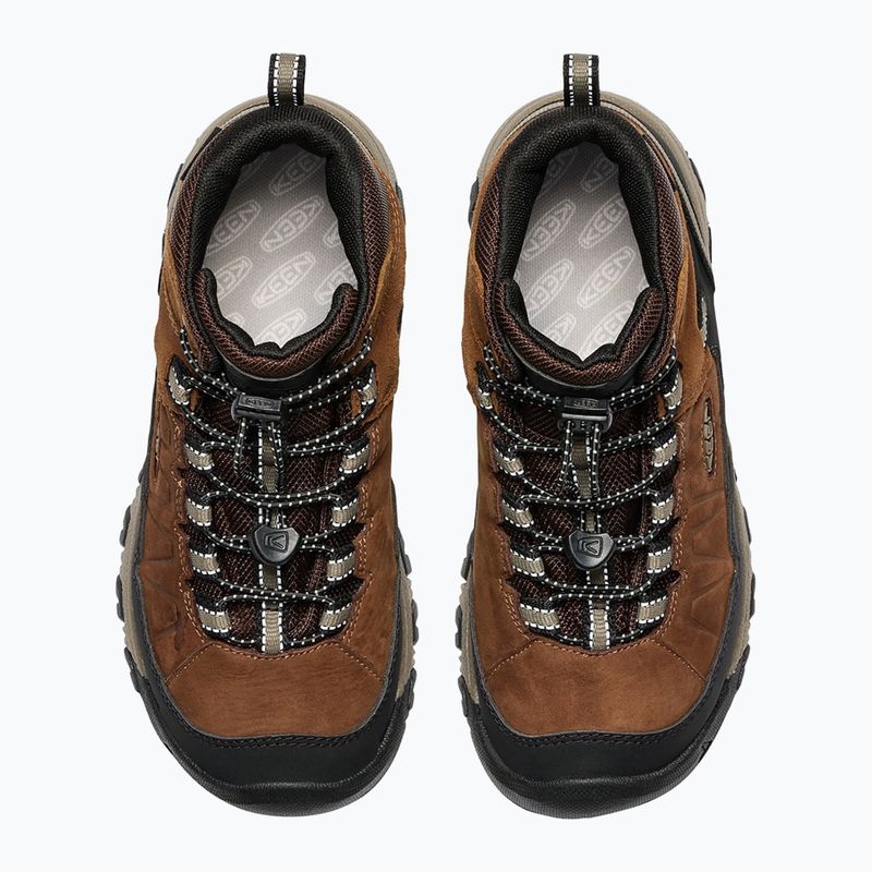 Buty trekkingowe dziecięce KEEN Targhee IV Mid Waterproof bison/brindle 10