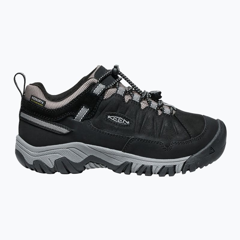 Buty trekkingowe dziecięce KEEN Targhee IV Low Waterproof black/steel grey 2