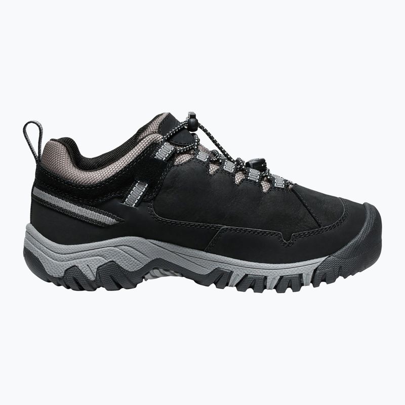 Buty trekkingowe dziecięce KEEN Targhee IV Low Waterproof black/steel grey 3
