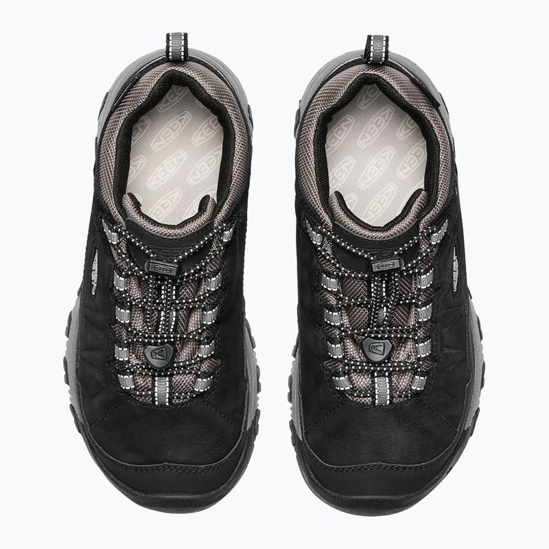 Buty trekkingowe dziecięce KEEN Targhee IV Low Waterproof black/steel grey 6