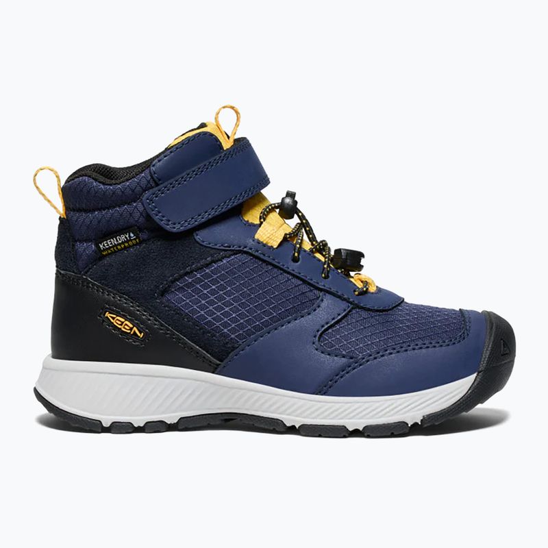 Buty turystyczne dziecięce KEEN Skua Mid WP naval academy/yolk yellow