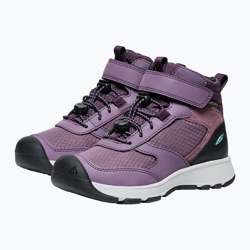 Buty turystyczne dziecięce KEEN Skua Mid WP black plum/plum perfect 10