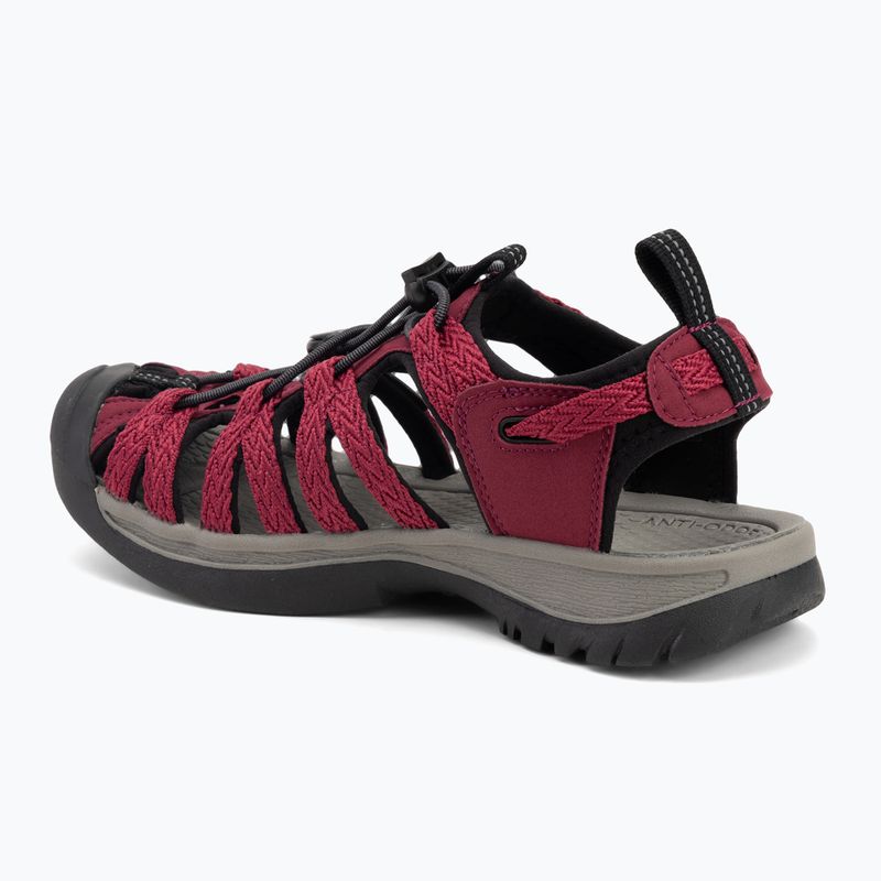 Sandały damskie KEEN Whisper beaujolais/ black 3