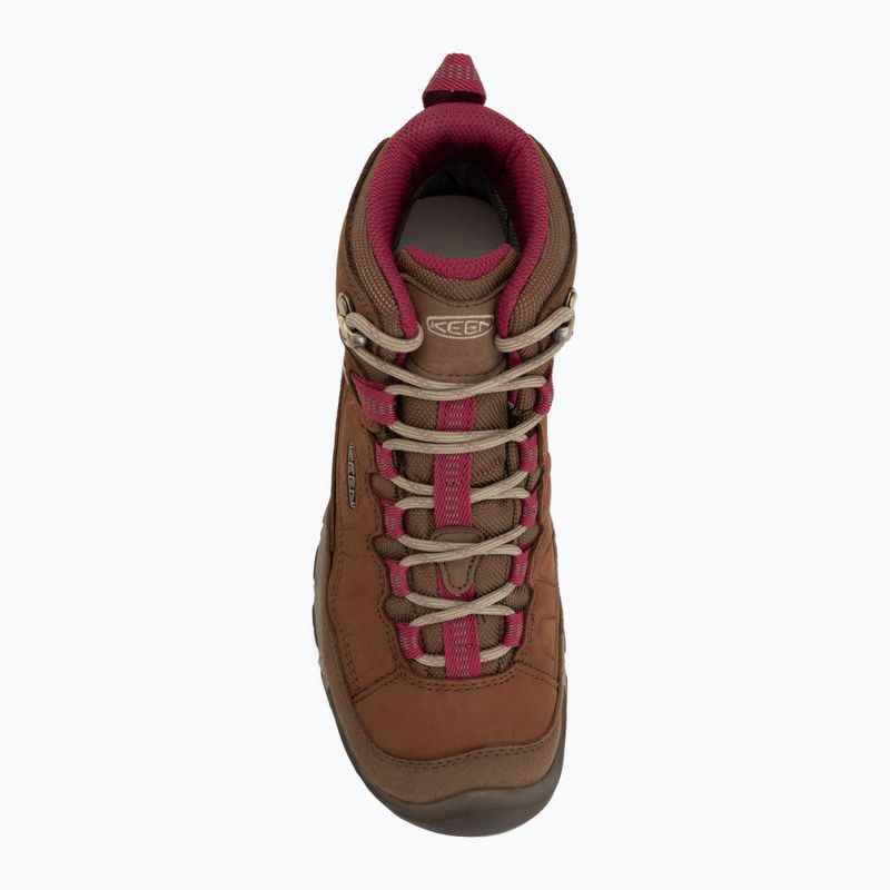 Buty trekkingowe damskie KEEN Targhee IV Mid Wp bison/beaujolais 5